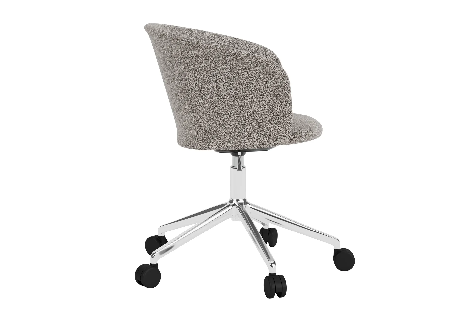Silla de oficina Kendo Swivel con 5 ruedas, Porcelain-polished aluminium Hem