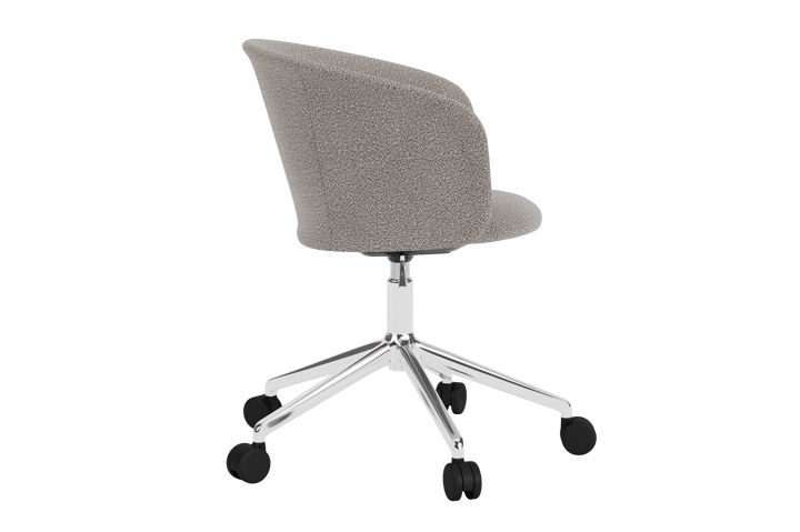 Silla de oficina Kendo Swivel con 5 ruedas, Porcelain-polished aluminium Hem