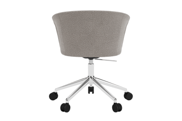 Silla de oficina Kendo Swivel con 5 ruedas - Porcelain-polished aluminium - Hem