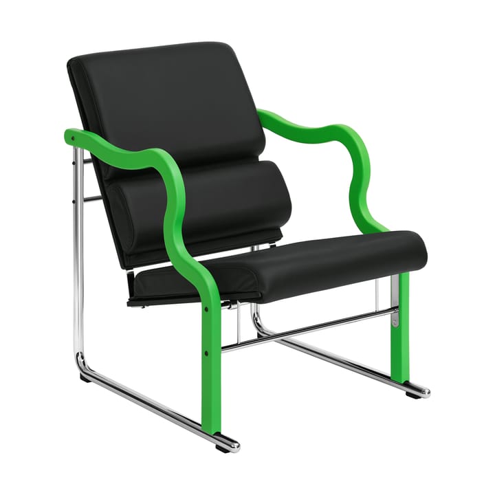 Sillón lounge Experiment 501 - Green-black leather - Hem