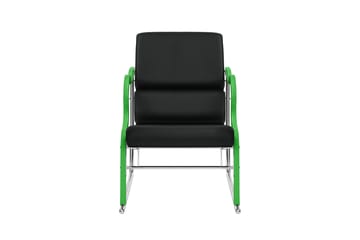 Sillón lounge Experiment 501 - Green-black leather - Hem