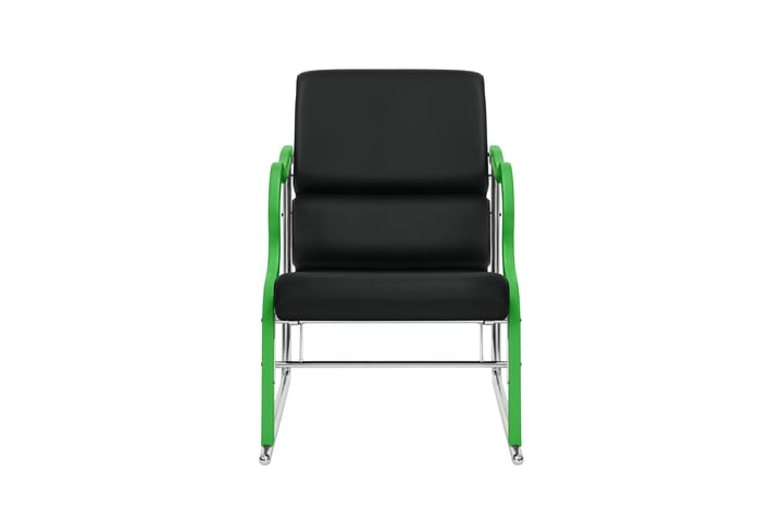 Sillón lounge Experiment 501, Green-black leather Hem