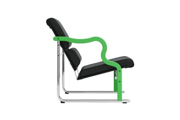 Sillón lounge Experiment 501 - Green-black leather - Hem