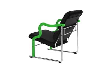 Sillón lounge Experiment 501 - Green-black leather - Hem