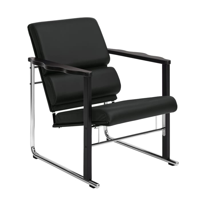 Sillón lounge Experiment 502 - Black-black leather - Hem