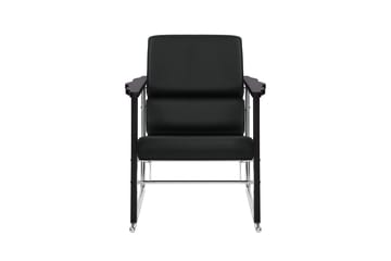 Sillón lounge Experiment 502 - Black-black leather - Hem