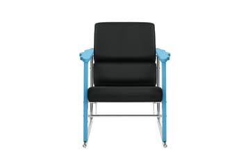 Sillón lounge Experiment 502 - Blue-black leather - Hem