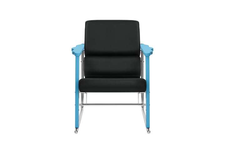 Sillón lounge Experiment 502, Blue-black leather Hem