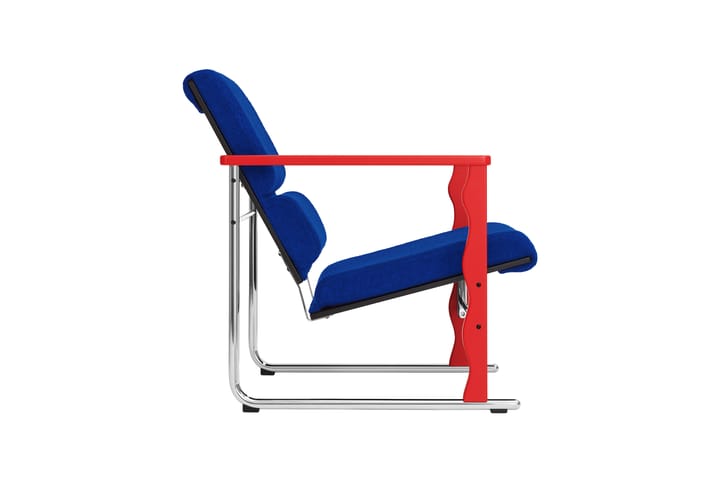 Sillón lounge Experiment 503, Red-ultramarine Hem