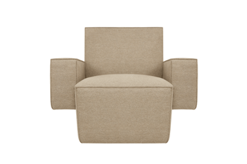 Sillón lounge Hunk con reposabrazos - Beige - Hem