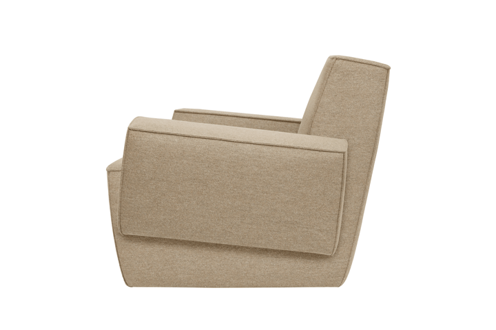 Sillón lounge Hunk con reposabrazos, Beige Hem