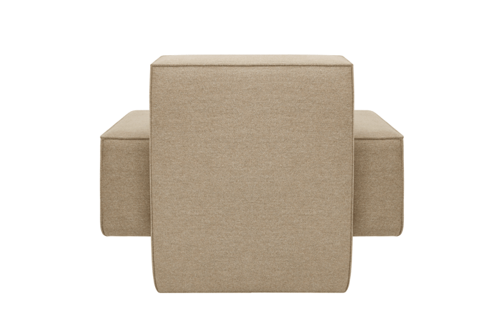 Sillón lounge Hunk con reposabrazos, Beige Hem