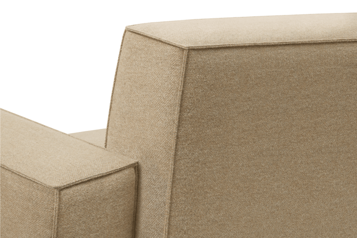 Sillón lounge Hunk con reposabrazos, Beige Hem