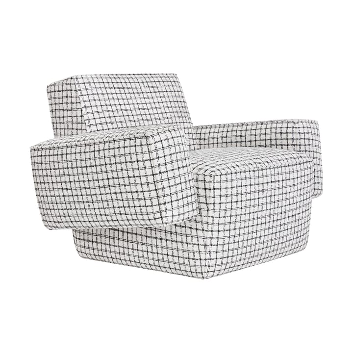 Sillón lounge Hunk con reposabrazos - Checkered black/white - Hem