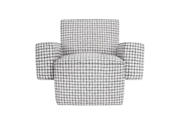 Sillón lounge Hunk con reposabrazos - Checkered black/white - Hem