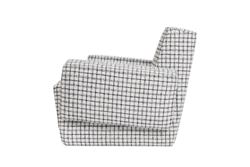 Sillón lounge Hunk con reposabrazos - Checkered black/white - Hem