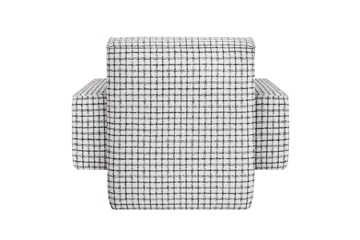 Sillón lounge Hunk con reposabrazos - Checkered black/white - Hem