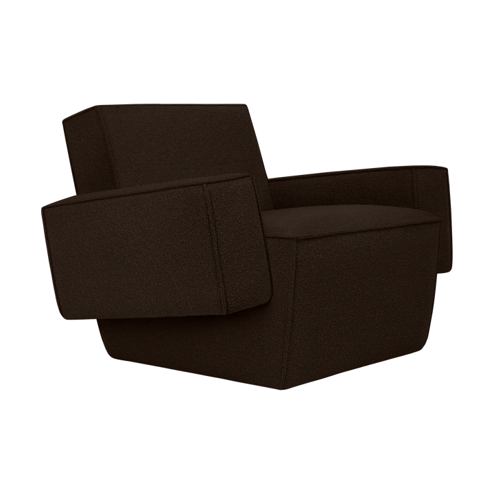 Sillón lounge Hunk con reposabrazos - Chocolate - Hem