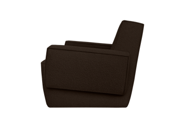 Sillón lounge Hunk con reposabrazos - Chocolate - Hem