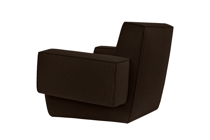 Sillón lounge Hunk con reposabrazos, Chocolate Hem