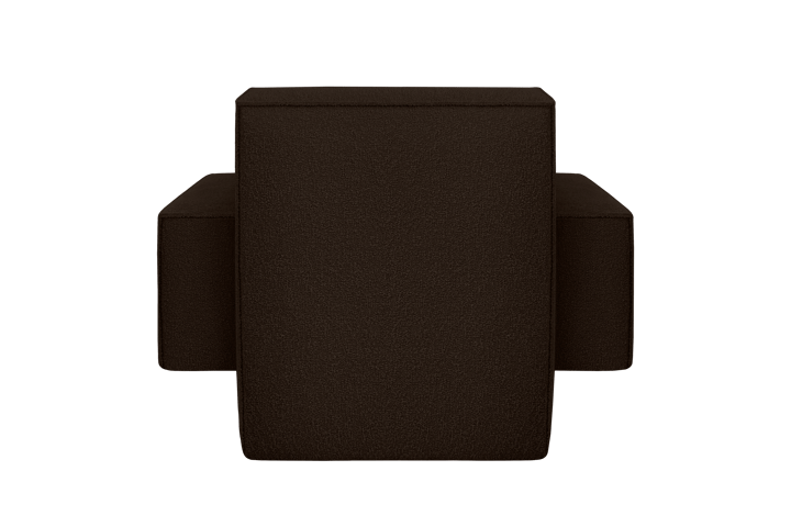 Sillón lounge Hunk con reposabrazos, Chocolate Hem