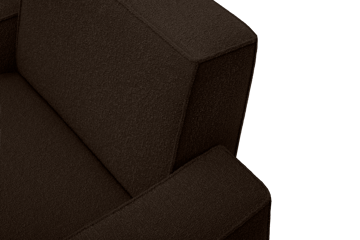 Sillón lounge Hunk con reposabrazos - Chocolate - Hem