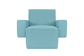 Sillón lounge Hunk con reposabrazos - Icicle - Hem