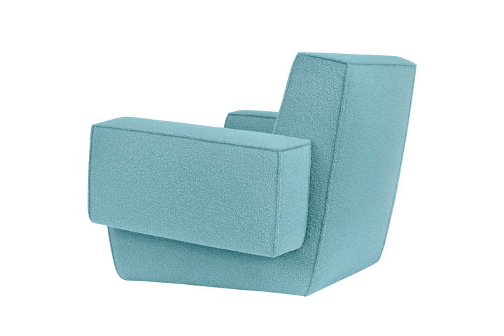 Sillón lounge Hunk con reposabrazos, Icicle Hem