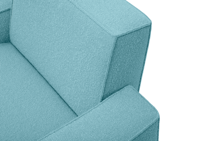 Sillón lounge Hunk con reposabrazos, Icicle Hem
