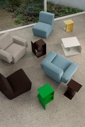 Sillón lounge Hunk con reposabrazos - Icicle - Hem