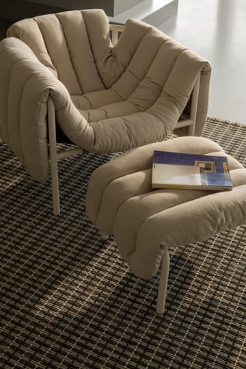 Sillón lounge + ottoman Puffy - Sawdust-cream - Hem