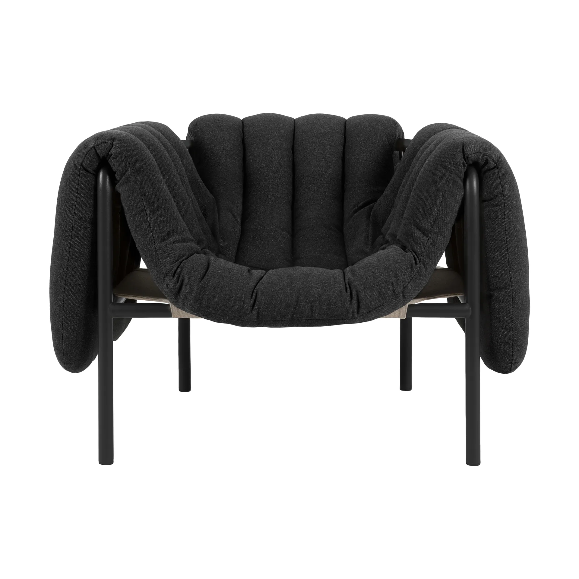 Sillón lounge Puffy, Anthracite-black grey Hem