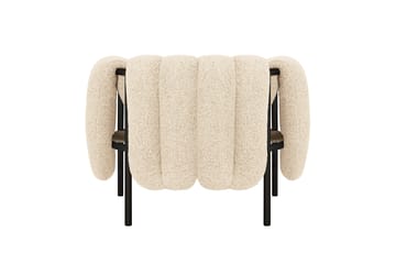 Sillón lounge Puffy - Eggshell-black grey - Hem