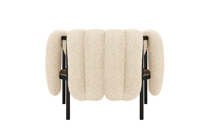 Sillón lounge Puffy, Eggshell-black grey Hem