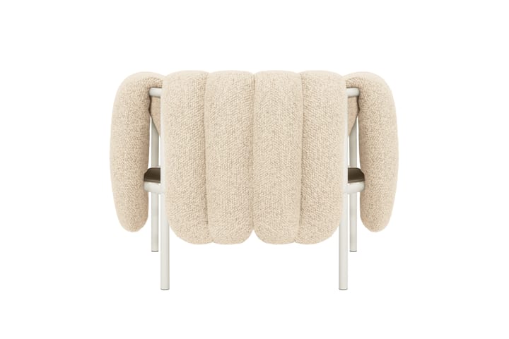 Sillón lounge Puffy, Eggshell-cream Hem