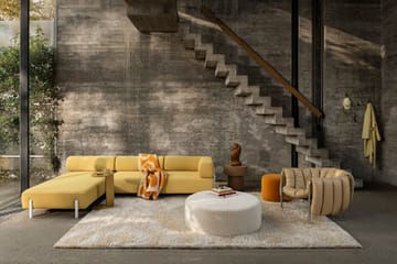 Sillón lounge Puffy - Natural-acero inoxidable - Hem