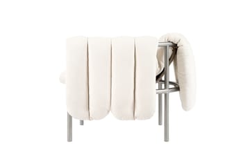 Sillón lounge Puffy - Natural-acero inoxidable - Hem
