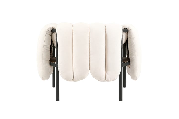 Sillón lounge Puffy, Natural-black grey Hem
