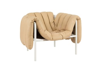 Sillón lounge Puffy - Sand leather-cream - Hem