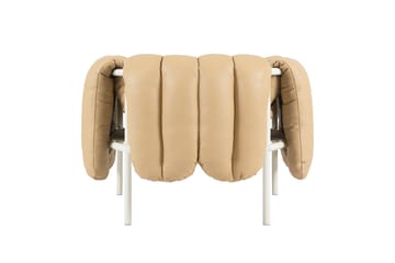 Sillón lounge Puffy - Sand leather-cream - Hem