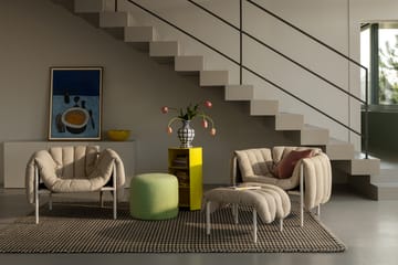 Sillón lounge Puffy - Sawdust-acero inoxidable - Hem