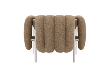 Sillón lounge Puffy - Sawdust-acero inoxidable - Hem