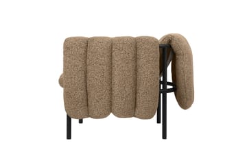 Sillón lounge Puffy - Sawdust-black grey - Hem