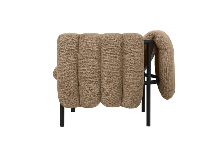 Sillón lounge Puffy, Sawdust-black grey Hem