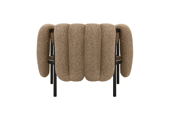 Sillón lounge Puffy, Sawdust-black grey Hem