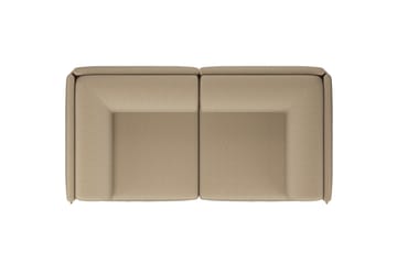 Sofá de 2 plazas Palo Block con reposabrazos Low 200 cm - Beige - Hem