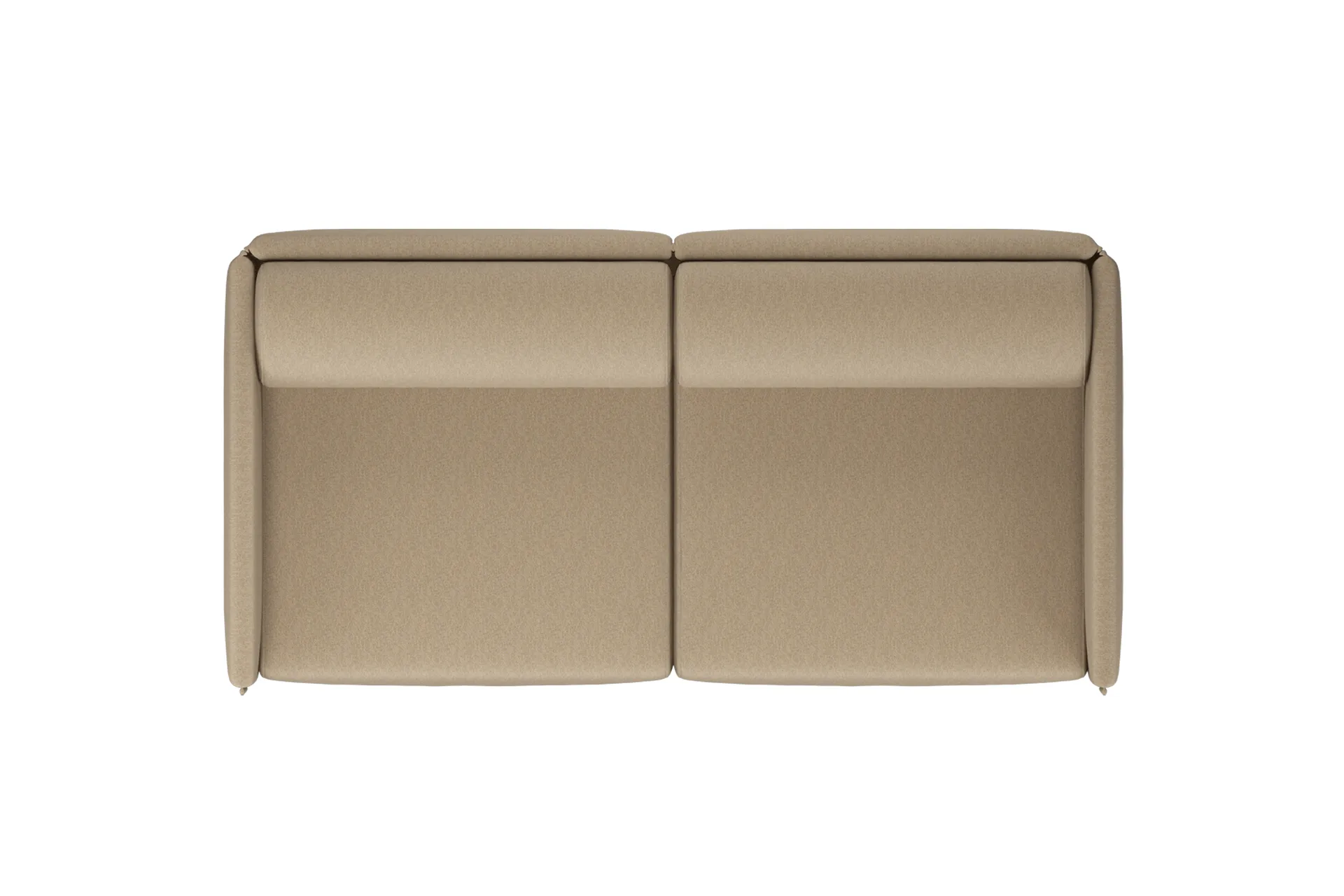 Sofá de 2 plazas Palo Block Low 200 cm, Beige Hem