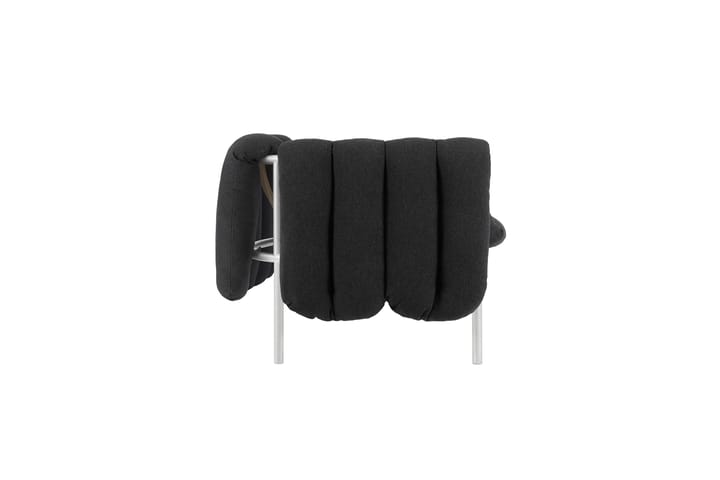 Sofá de 2,5 plazas Puffy 205 cm, Anthracite-acero inoxidable Hem