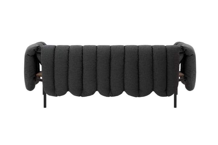 Sofá de 2,5 plazas Puffy 205 cm, Anthracite-black grey Hem