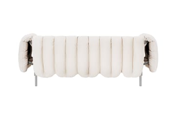 Sofá de 2,5 plazas Puffy 205 cm - Natural-acero inoxidable - Hem